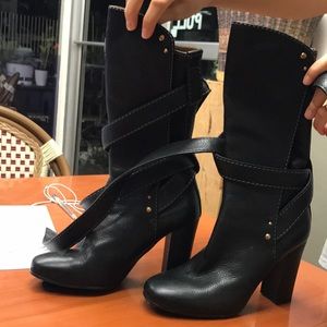 Chloe Black Leather Boots